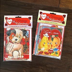 Vintage Retro Be My Valentine Cards 2 Packs of 15